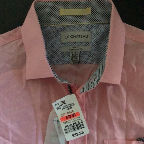 Le chateau short sleeves slim fit dress shirt - Picture 4 of 5